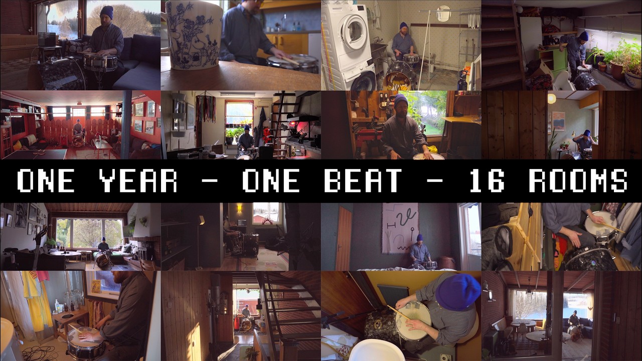 I Played “Teardrop” in 16 Rooms for One Year | Massive Attack Drum Experiment