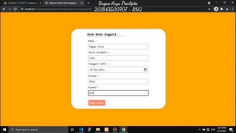 Tugas Membuat Web Sederhana Perpustakaan Menggunakan Database - Bagas Arya Pradipta/201843500707