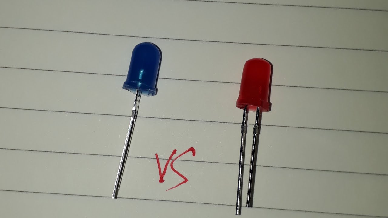 Red led vs Blue led 😳 it suprises me - YouTube