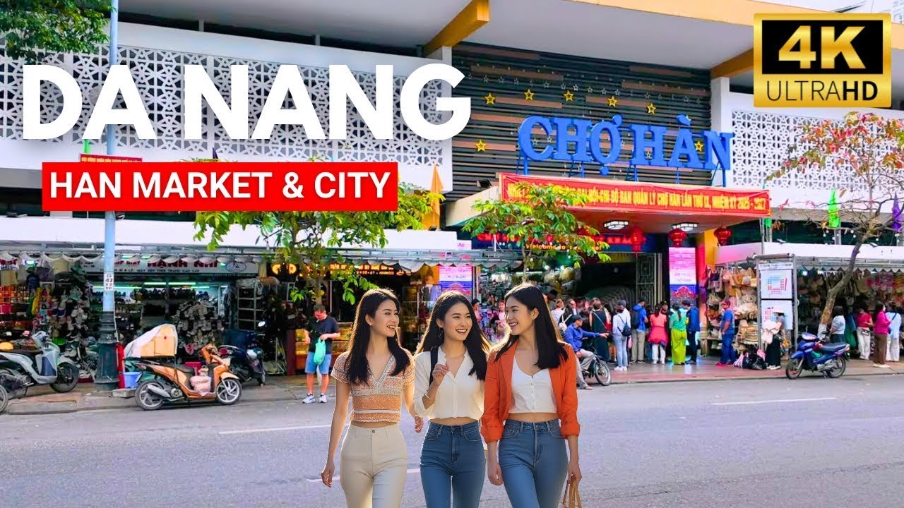 DA NANG 🇻🇳 Vietnam | HAN MARKET & City Walking Tour 4K HDR | Summer 2025