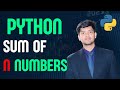 #14 Python Programming Bangla Tutorial 2024: Sum of n Numbers | Easy Python in Bangla