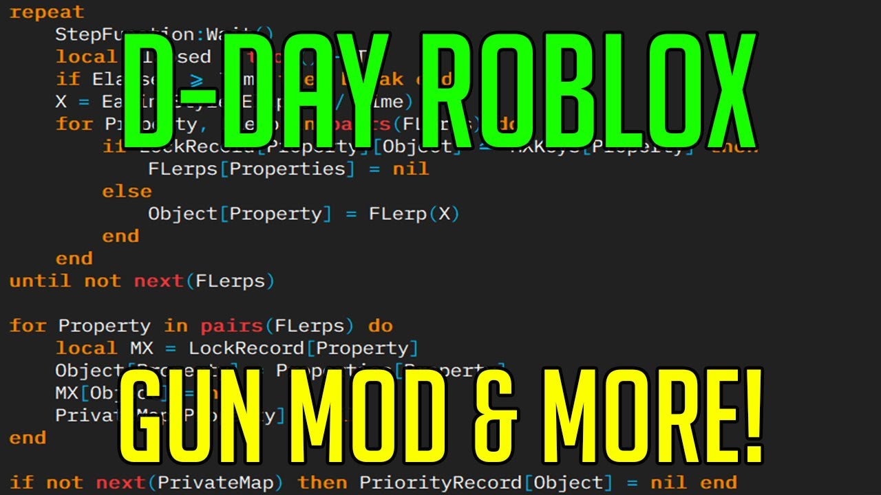 D Day Roblox Hack Script Gun Mod Silent Aim More Youtube - roblox d day hack