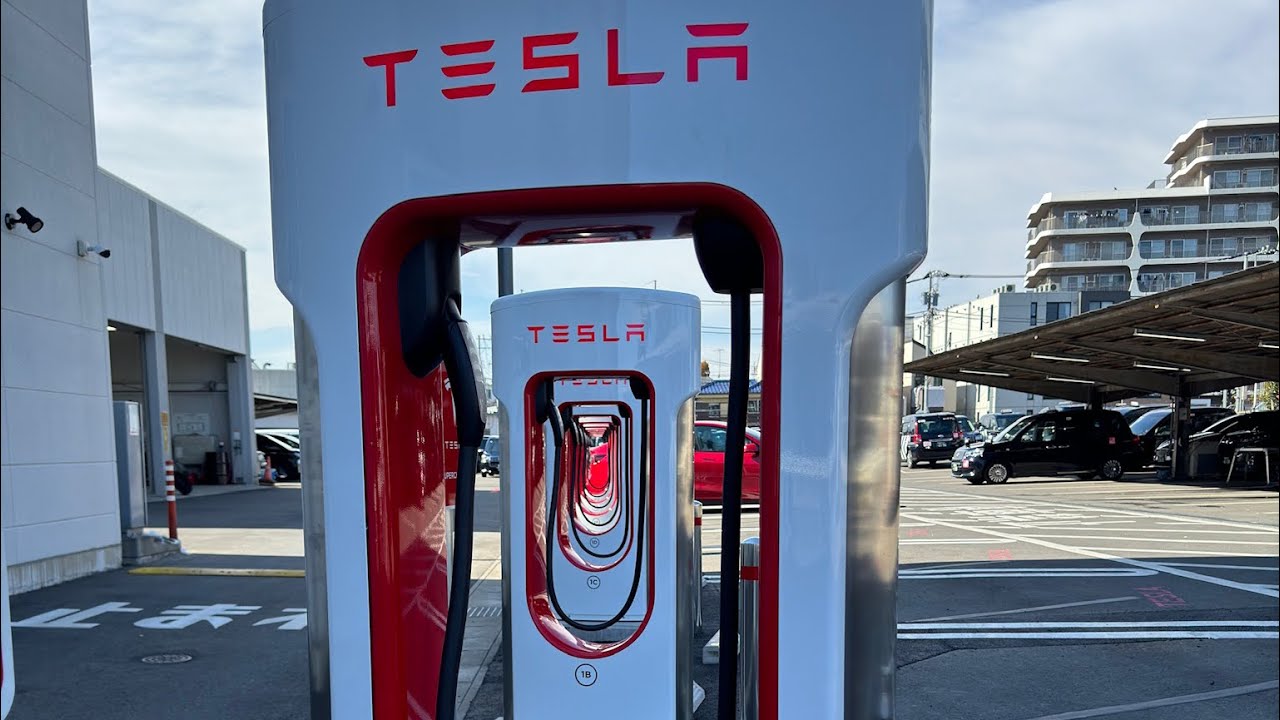 Live] First in Japan! Let's go see the largest number of Tesla