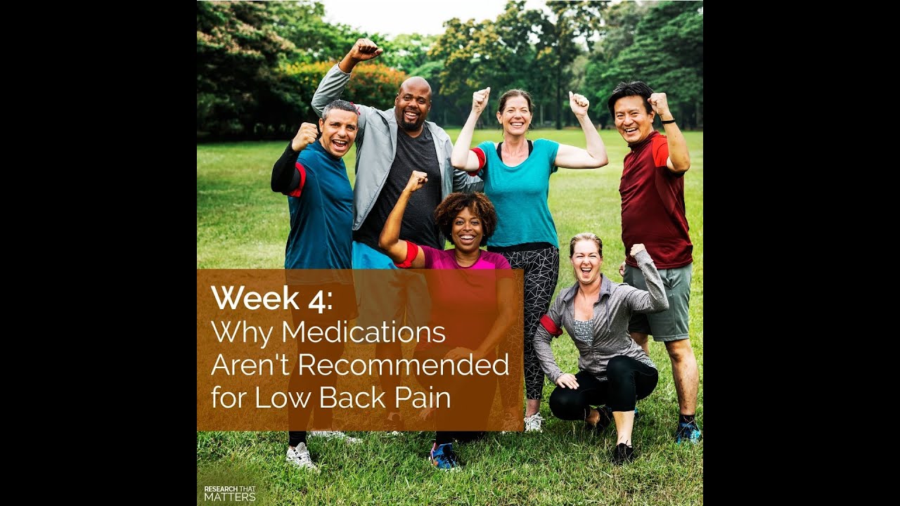 Why Medications Aren’t Recommended for Low Back Pain
