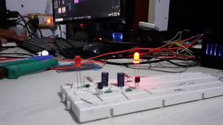 Astable Multivibrator | RC constant 15 sec | Squarewave Pulse generator