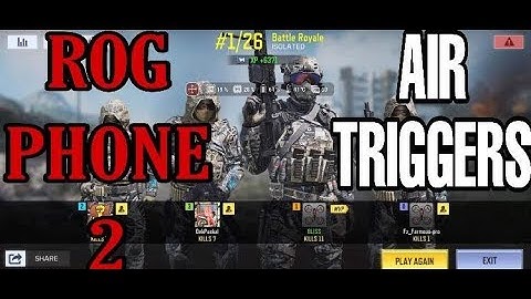 ASUS ROG PHONE 2 AIR TRIGGERS | CALL OF DUTY GAMEPLAY | MAX GRAPHICS SETTINGS, BLISSECSTASY