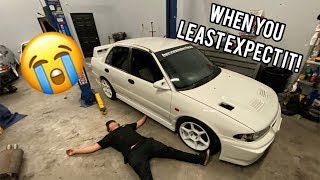 Crashed the evo... I got super lucky!