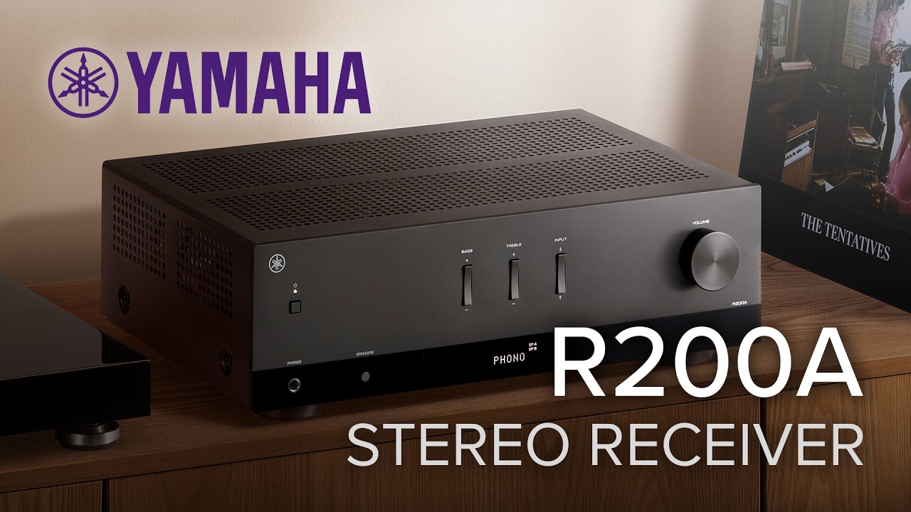 Yamaha R200A 2-Channel Hi-Fi Stereo Receiver with Bluetooth