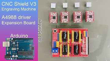 CNC Shield V3 Engraving Machine, 3D Printer, 4pcs A4988 driver expansion board for Arduino