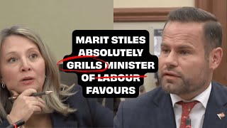 Marit Stiles GRILLS Minister of Favours David Piccini