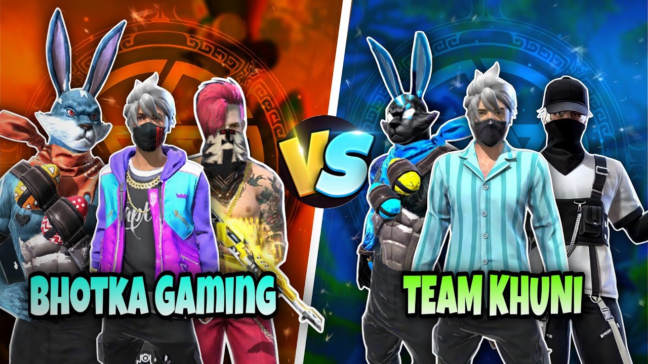 REGION GUILD VS GUILD ❤️‍🔥😳 CUSTOM 4 vs 4 TEAM KHUNI VS BHOTKA GAMING