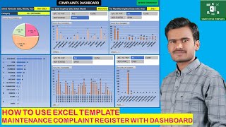 How to use Excel Template Maintenance Complaint Register with Dashboard