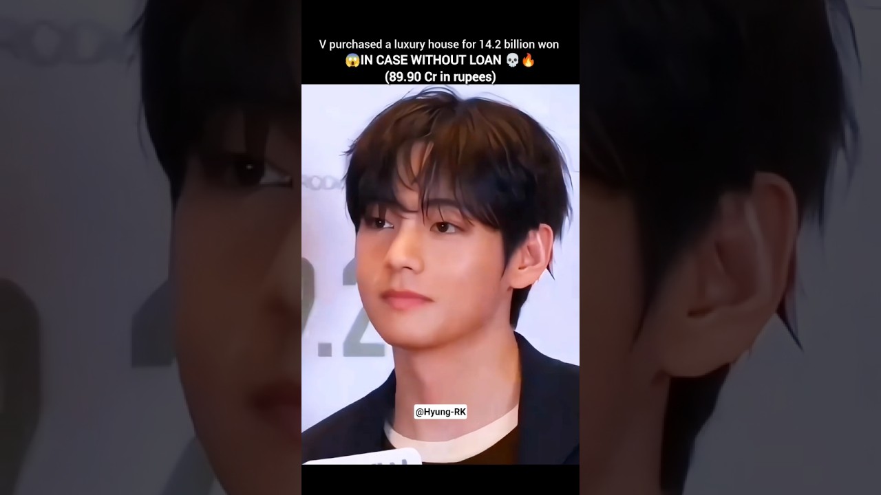 V purchased a luxury house for 14.2 billion won in cash without loan💀🔥 
