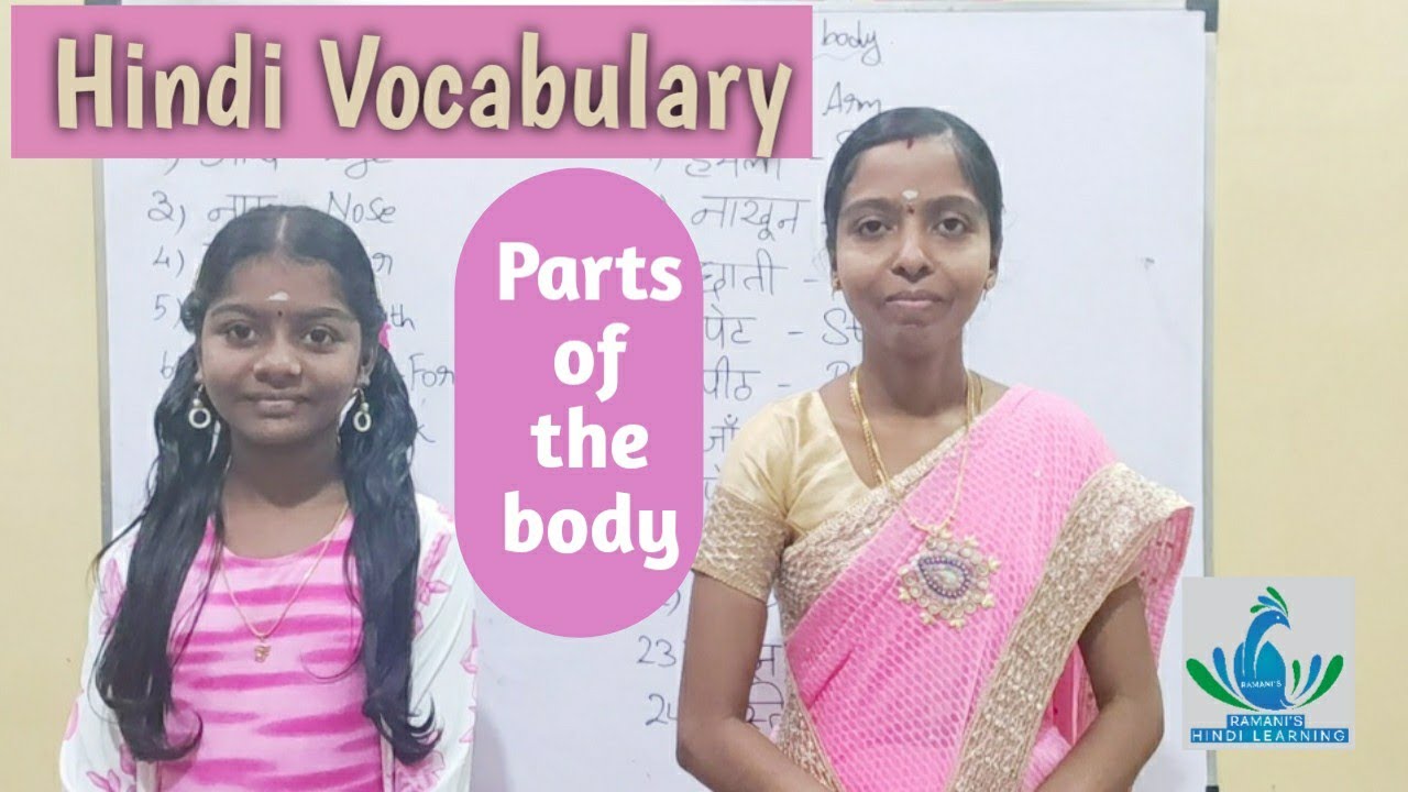 Hindi Vocabulary/ Parts of the body/ शरीर के अंग - YouTube