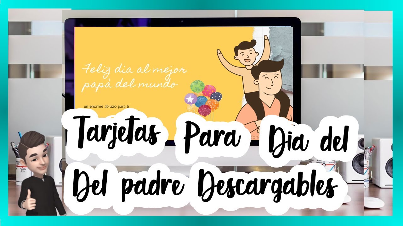 TARJETAS PARA EL DIA DEL PADRE ¡DESCARGABLES! - YouTube