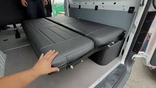 SPACE SAVING VAN CONVERSION 3 IN ONE FOLD AWAY BENCH BED SLEEPER SYSTEM.