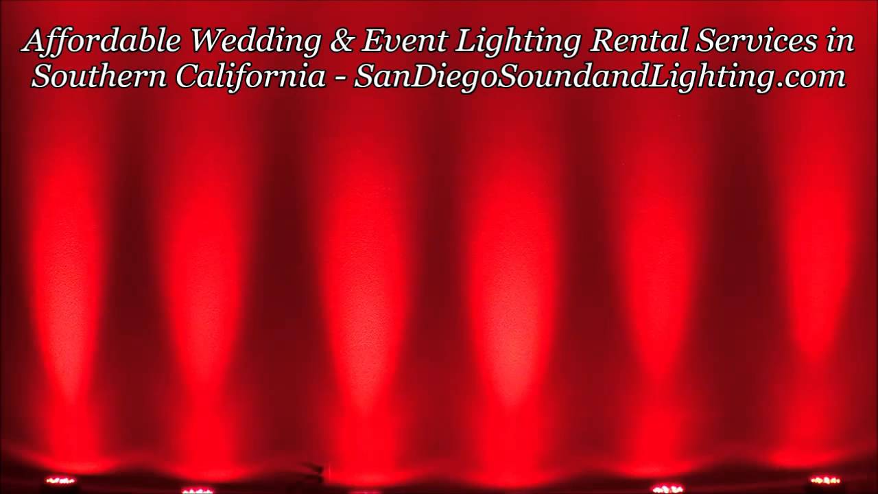 Red UpLighting Wedding Decoration Ideas, Lights, Lighting Rental Orange County -