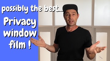 Install privacy window film front door or entrance DIY