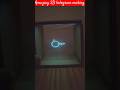 the amazing 3D hologram making with cardboard and transparent sheet #short