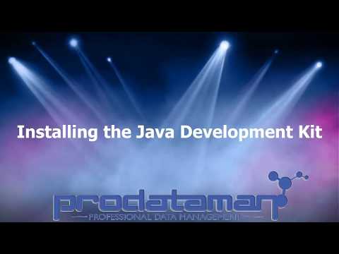 Install the JAVA Development Kit (JDK)