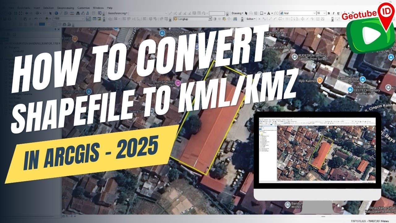 How To Convert Shapefile to KML KMZ in ArcGIS - Lastest 2025 - YouTube