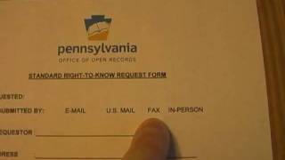 How To Get Government Records in Pennsylvania Part 1 of 2