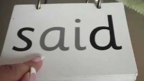 SSP Code Mapping: Sight Words- Reading, Writing, Spelling - Speech Sound Pics Approach