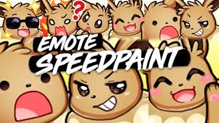 Eevee emotes【Speedpaint】
