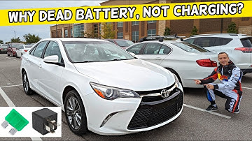 TOYOTA CAMRY DEAD BATTERY, ALTERNATOR NOT CHARGING 2015 2016 2017