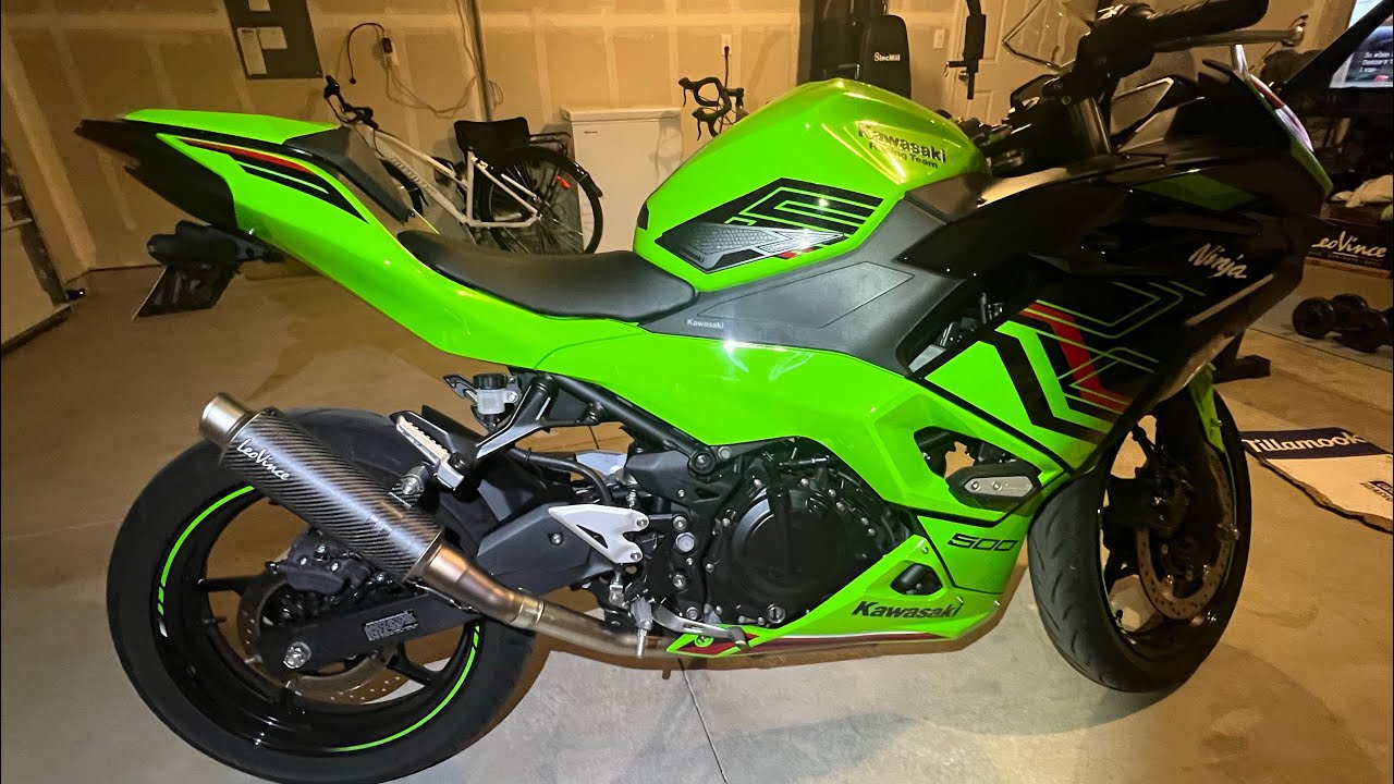 LEOVINCE GP CORSA INSTALL FOR NINJA 500 | BEGINNER RIDER | 2024 NINJA 500 KRT SE
