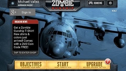 Zombie Gunship Android App Review (Gameplay) (Walkthrough)