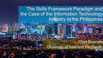 The Skills Framework Paradigm and the Case of the Information Technology Industry in the Philippines