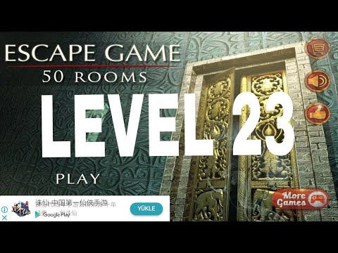 Escape Game - 50 Rooms 1 - Level 23- Escape do quarto - Fase 23