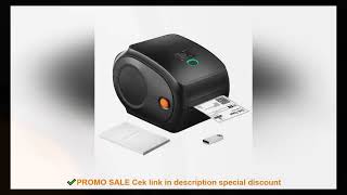 SucceBuy 300DPI Thermal Label Printer Bluetooth Automatic Label Recognition Support Windows/Mac/Andr