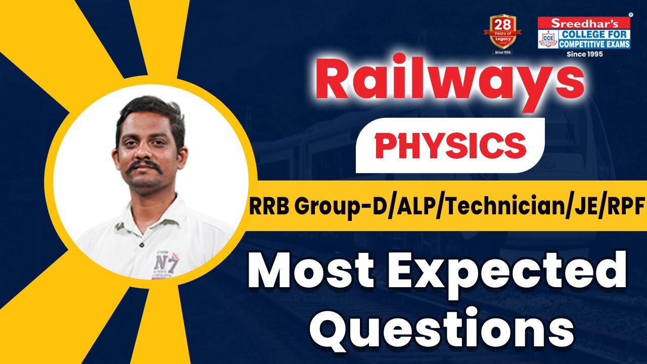 రైల్వే Previous Year Questions(Physics) Most expected questions (MCQ