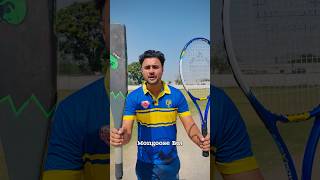 Racket Vs Mongoose Bat 😱 #cricketwithvishal #shorts