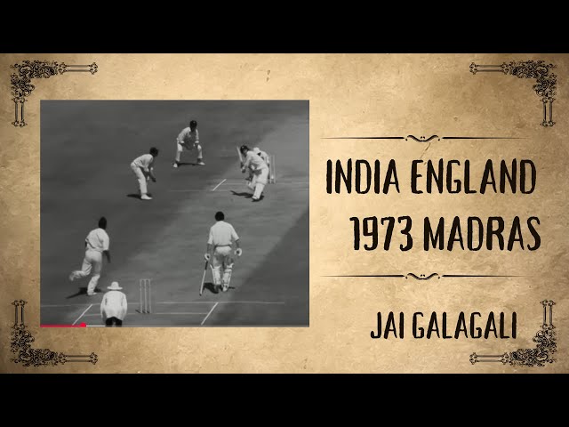 3rd Test: India v England at Madras, Jan 12-17, 1973 class=