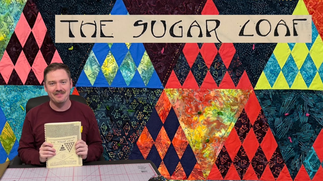 I made a Sugar Loaf Quilt from a Kansas City Star Pattern ! Triangles !!