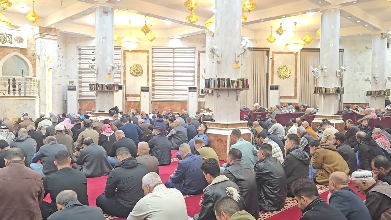 جزء من تلاوة الجمعة في جامع خالد بن الوليد الشيخ  القارئ عبد الرزاق الدليمي 2025_12_12