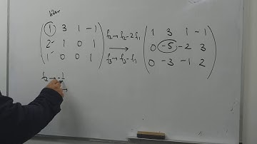 Operaciones elementales por filas, rango de una matriz