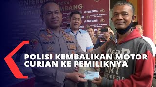 Polisi Kembalikan Motor Curian ke Pemiliknya