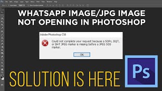 Could Not Complete Your Request Because A Sofn, Dqt Or Dht Jpeg Marker Is Missing A Jpeg Sos Marker