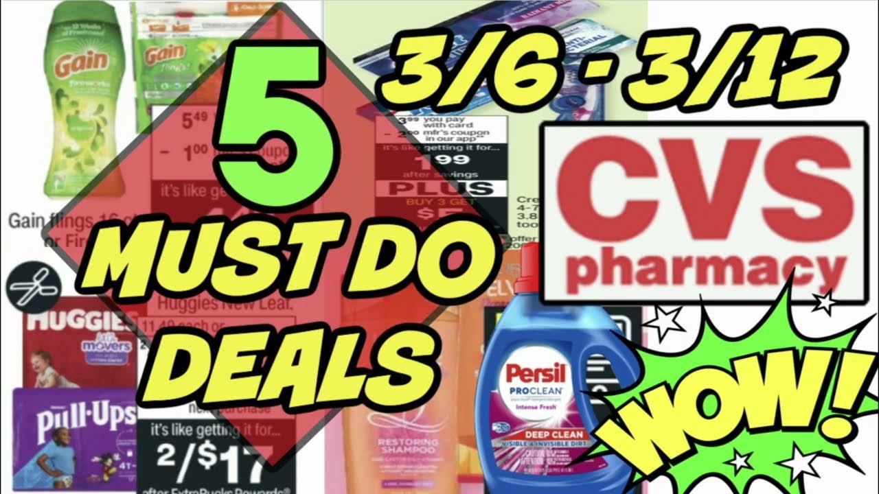 5 MUST DO CVS DEALS (3/6 3/12) 💃 YouTube