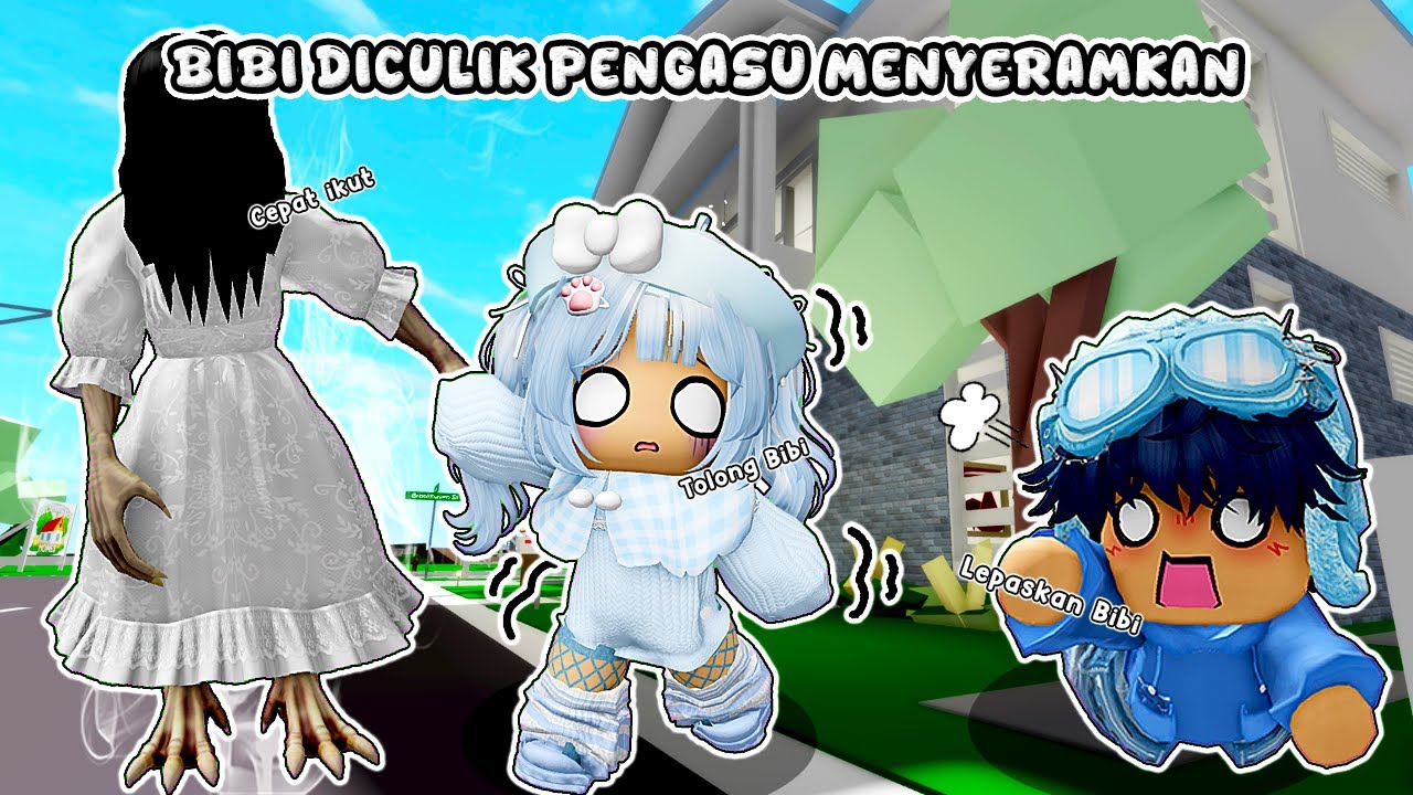 BIBI DICULIK PENGASUH MENYERAMKAN || BROOKHAVEN RP 🏡 ROBLOX INDONESIA