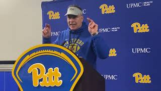 Pitt HC Pat Narduzzi Addresses Transfer Portal, Spring Practice No. 1