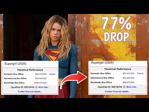Supergirl Drops Back Below $100 Million Worldwide as Adjustment Shows -77% DROP!!
