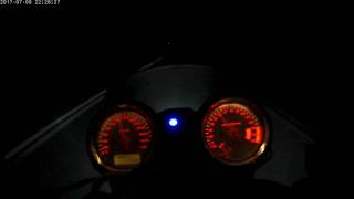 Honda Hornet 600 night e-boda action camera + flames :)