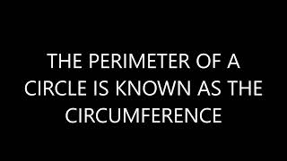 Perimeter, radius and diameter of circles