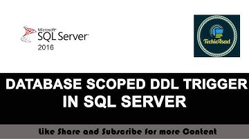 74- Database Scoped DDL Trigger in SQL SERVER (Hindi/Urdu)