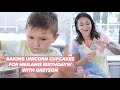 BAKING WITH JWOWW & GREYSON || MAKING MEILANI'S UNICORN CUPCAKES